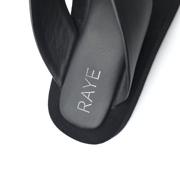 NEW RAYE Chris Sandal Leather Thong Clean Girl Minimal Chunky Platform Y2k 90s - Picture 9 of 11